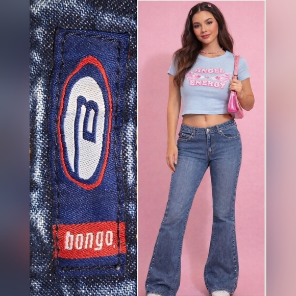 BONGO Denim - Vintage Y2K BONGO Studded Flare Jeans Rigid Denim Junior's 11 or Women's 10